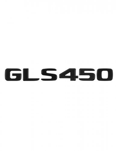 Шильдик на багажник для Mercedes GLS450 черный матовый - фото фото 6