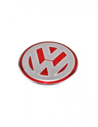 Эмблема на ключ машины для Volkswagen 14 мм красная - фото фото 4