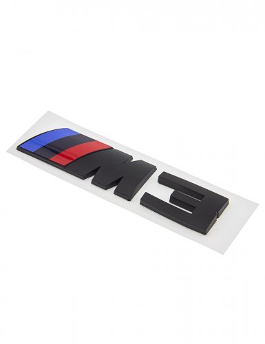 Эмблема на багажник для BMW M3 черный матовый - фото фото 4