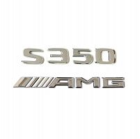 Комплект: шильдик на багажник Mercedes S350 (2017+) +AMG - фото