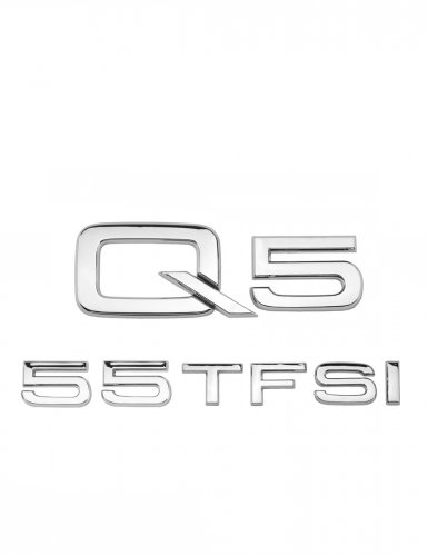Эмблема на багажник для Audi Q5 55 TFSI хром - фото фото 6