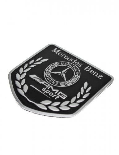 Эмблема для Mercedes AMG черная 50x50 - фото фото 4