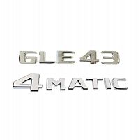 Комплект: шильдик на багажник Mercedes GLE43 (2017+) +4matic - фото