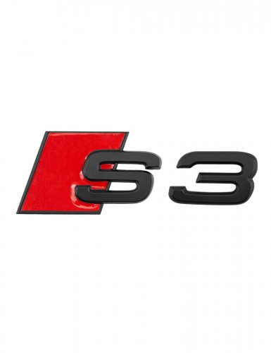 Шильдик на багажник для Audi S3 черный матовый - фото фото 6