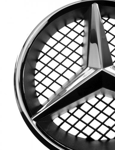 Эмблема на решетку для Mercedes хром - фото фото 5