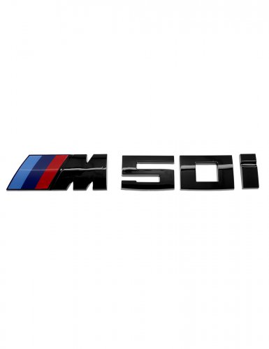 Шильдик на багажник для BMW M50i черный глянец - фото фото 6