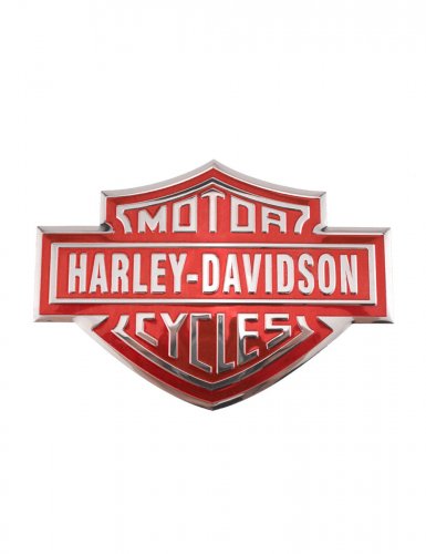 Алюминиевая эмблема Harley Davidson красный - фото фото 6