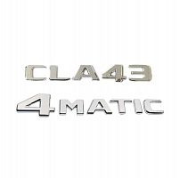 Комплект: шильдик на багажник Mercedes CLA43 (2017+) +4matic - фото