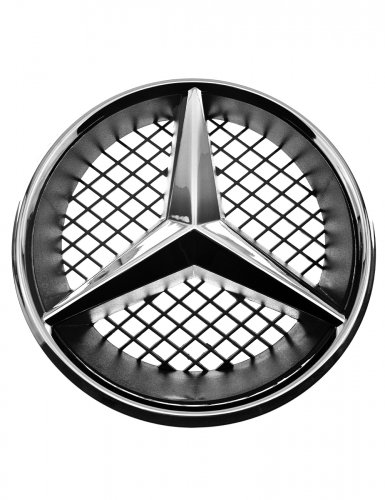 Эмблема на решетку для Mercedes хром - фото фото 6