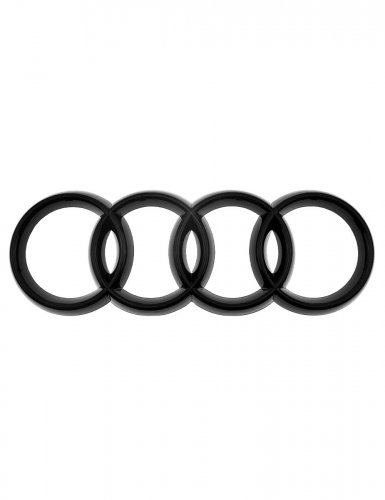Эмблема на решетку для Audi Q7 черный глянец 316х111 мм. - фото