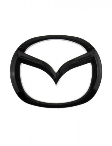 Эмблема на руль для Mazda черный глянец 57х46 мм. - фото фото 7