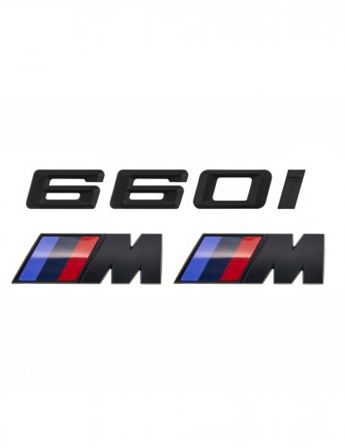 Эмблема на багажник для BMW 660 i и M на крыло черный мат - фото фото 6