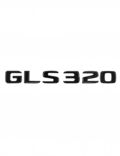 Шильдик на багажник для Mercedes GLS320 черный глянец - фото фото 6