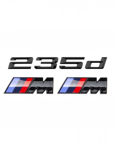 Эмблема на багажник для BMW 235 d и M на крыло черный глянец - фото фото 6