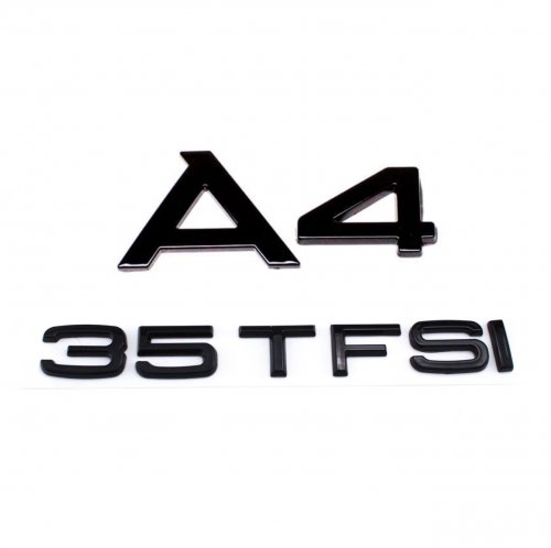 Комплект: шильдик на багажник Audi A4 + 35 TFSI - фото