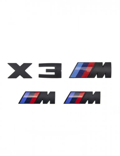 Эмблемы для BMW X3 черный матовый на багажник и крыло - фото фото 6