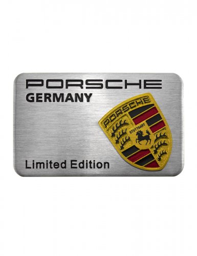 Шильдик для Porsche алюминиевый серебристый - фото фото 6