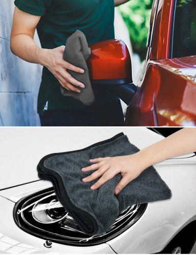 Набор тряпок из микрофибры для авто 2 шт. - фото фото 3