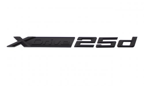 Комплект: шильдик для BMW X-drive 2.5d черный мат 2 шт. - фото фото 3