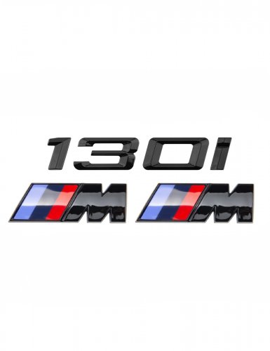 Эмблема на багажник для BMW 130 i и M на крыло черный глянец - фото фото 6