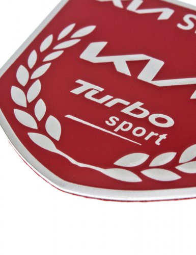 Эмблема для Kia Sport красная 50x50 - фото фото 5