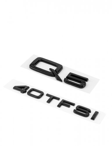 Эмблема на багажник для Audi Q5 40 TFSI черный глянцевый - фото фото 4
