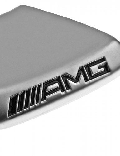 Эмблема на руль для Mercedes AMG серая - фото фото 5