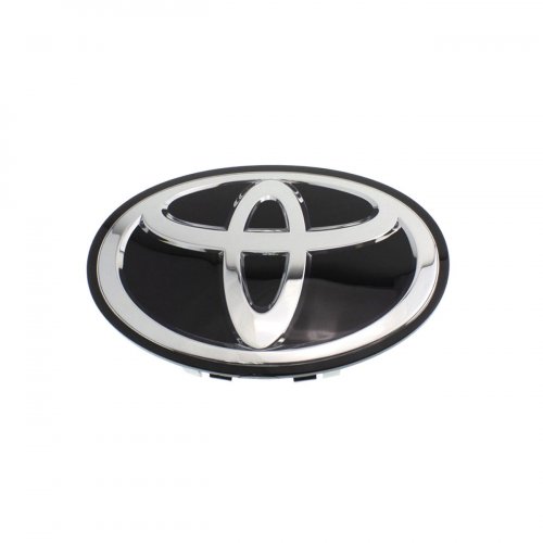 Эмблема на решетку Toyota черная 190x130 мм. - фото