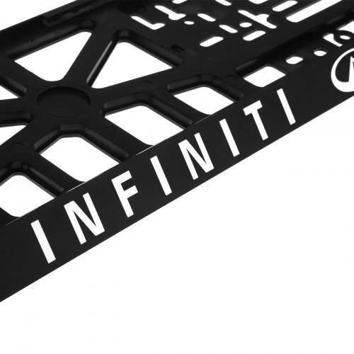 Комплект: пластиковая рамка для гос. номера Infiniti 2 шт. - фото фото 3