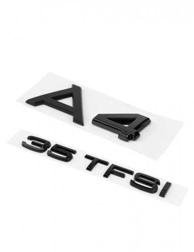 Эмблема на багажник для Audi A4 35 TFSI черный глянцевый - фото фото 4