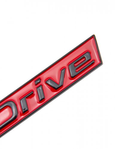 Эмблема для BMW E-drive черный глянец с красной заливкой - фото фото 5