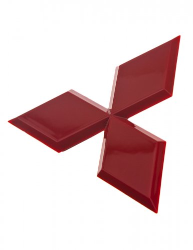 Эмблема для Mitsubishi 8*7 см красная - фото фото 4