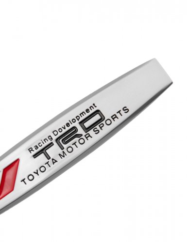 Эмблема на крыло для Toyota TRD серебристые 2 шт. - фото фото 5
