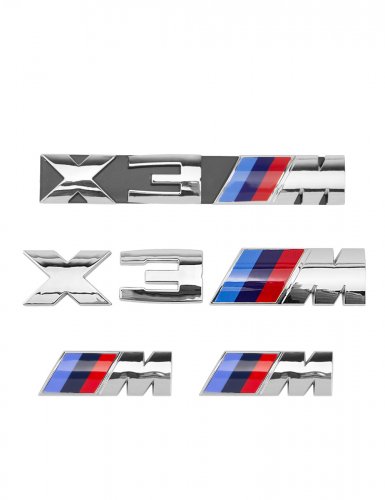 Эмблемы для BMW X3 хром на багажник и крыло - фото фото 6