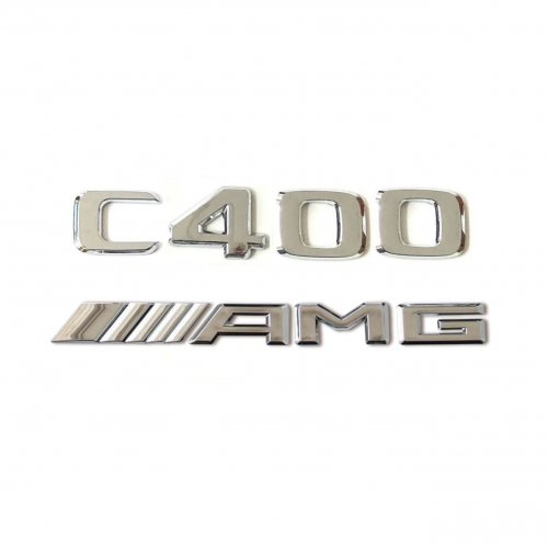 Комплект: шильдик на багажник для Mercedes C400 (2017+) +AMG - фото