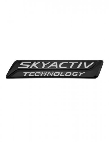 Шильдик на багажник для Mazda Skyactiv черный с белым - фото фото 6