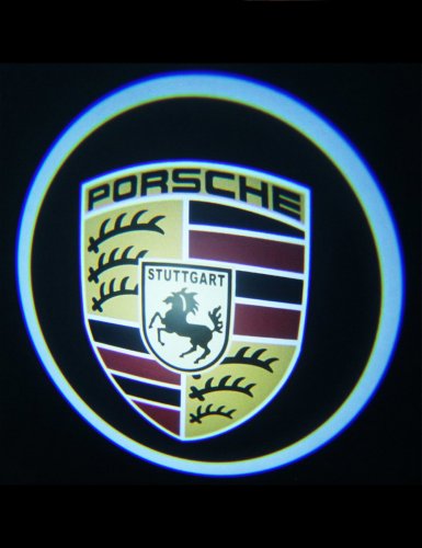 Подсветка дверей автомобиля для Porsche со сверлением - фото фото 2
