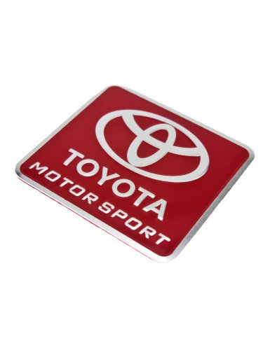 Эмблема для Toyota красная 55x60 - фото фото 4