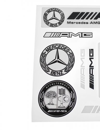 Комплект наклеек для Mercedes AMG 9 шт. - фото фото 5