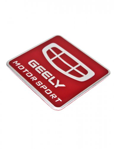 Эмблема для Geely красная 55x60 - фото фото 4