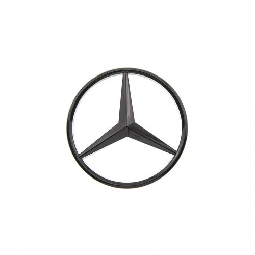 Эмблема на руль Mercedes-Benz черный глянец 52 мм - фото