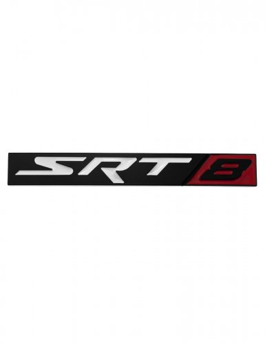 Эмблема для Jeep SRT 8 черный матовый металлическая - фото