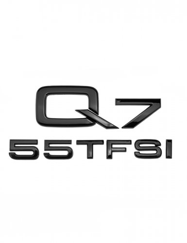 Эмблема на багажник для Audi Q7 55 TFSI черный глянцевый - фото фото 6