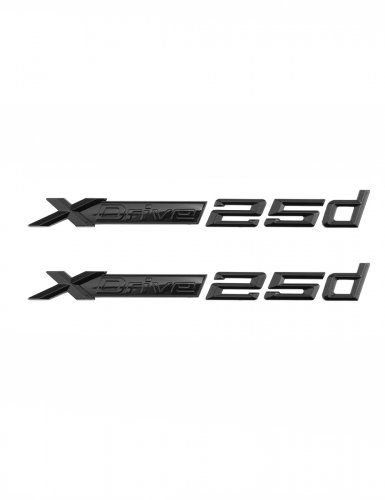 Эмблема на крыло для BMW X-drive 25d черный глянец 2 шт. - фото фото 6