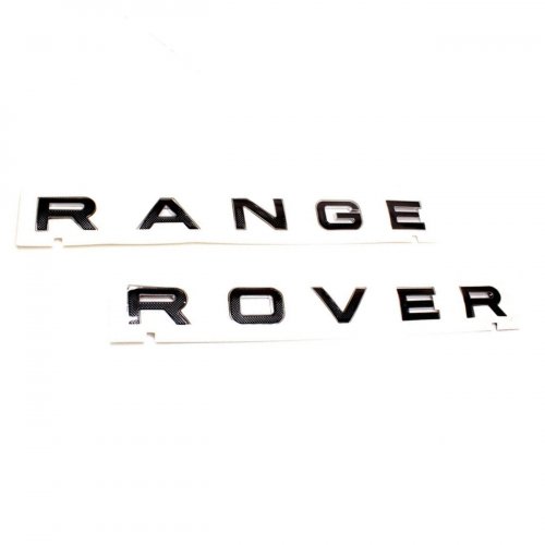 Надпись Range Rover сетка с хром ободком - фото фото 3