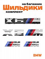 Эмблемы для BMW X6 хром на багажник и крыло - фото