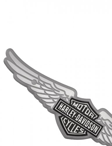 Эмблема Harley-Davidson крылья алюминиевая - фото фото 5