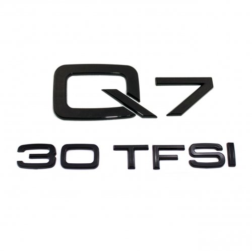 Комплект: шильдик на багажник Audi Q7 + 30 TFSI - фото