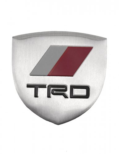 Эмблема для Toyota TRD герб серебристая - фото фото 6