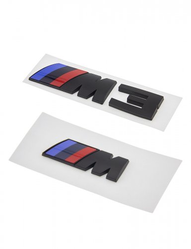 Эмблемы для BMW M 3 серии черный матовый на багажник и крыло - фото фото 4